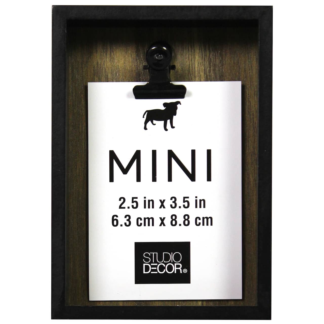 24 Pack: Black Deep Box 2.5" x 3.5" Mini Clip Frame by Studio Décor®